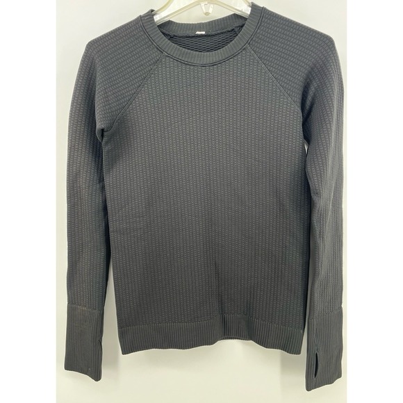 lululemon athletica Tops - Lululemon Rest Less‎ Pullover Black Longsleeves Women's Athleisure Top